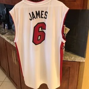 NBA Lebron James Miami Heat Jersey.
